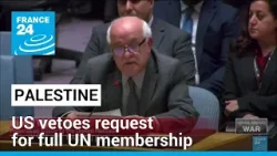 US vetoes Palestinian request for full UN membership at Security Council • FRANCE 24 English
