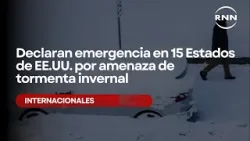 Declaran emergencia en 15 Estados de EE.UU. por amenaza de tormenta invernal