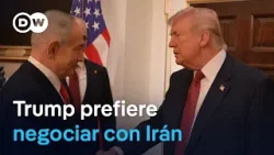 Trump recibe a Netanyahu y dice que prefiere una solución negociada con Irán