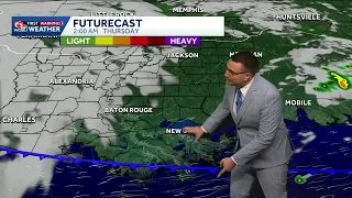 Tracking the cold front moving into southeast Louisiana