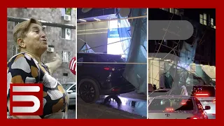 Ջարդուխուրդ եղած մեքենաներ, տապալված էլեկտրական սյուներ. ահավոր քամին ցնցել է Երևանը