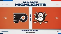 NHL Highlights | Flyers vs. Ducks - March 18, 2026