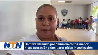 Man detained over complaint involving a minor denies accusation and family requests investigation
