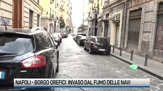 Napoli, borgo orefici invaso dal fumo delle grandi navi