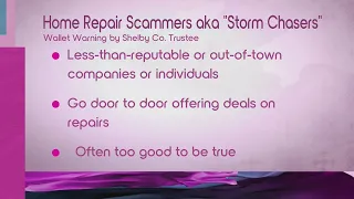 Wallet Warning: Scams after the Storms