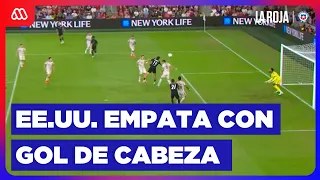 United States ties the match: Cross and header result in a goal against Chile 2-2