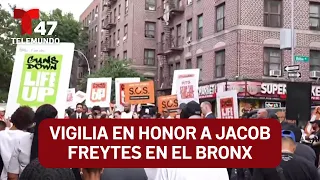 Vigil in honor of Jacob Freytes in The Bronx