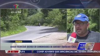 Communities of Cantor and Aguacate Línea in Atlántida demand resumption of pothole repairs