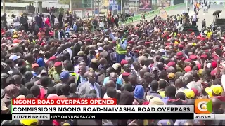 Ruto commissions Sh3.8 billion Ngong–Naivasha flyover