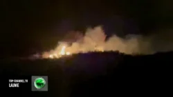 Top Channel/ Zjarr në Orikum, pamje nga vendngjarja