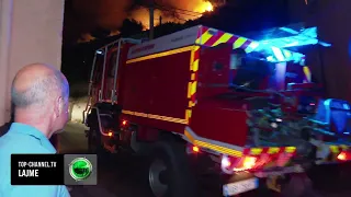 Top Channel/Kruja frenon furinë e flakëve, forcat zjarrfikëse dhe banorët ndalin zjarrin gjatë natës