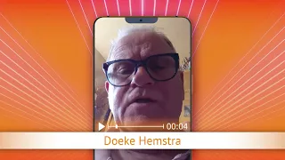 TV Oranje app video message - Doeke Hemstra