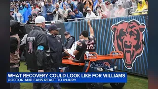 Chicago Bears fans await answers after Caleb Williams exits with hamstring injury in home opener