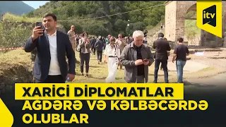 Diplomatik korpusun nümayəndələri Ağdərə və Kəlbəcərə səfər ediblər