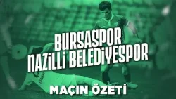 TFF 2. Lig 23. Hafta | Bursaspor 0-0 Nazilli Belediyespor (Maçın Özeti)