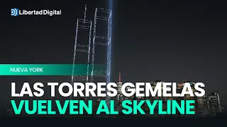 Homenaje histórico: las Torres Gemelas reaparecen en Nueva York en el 25 aniversario del atentado
