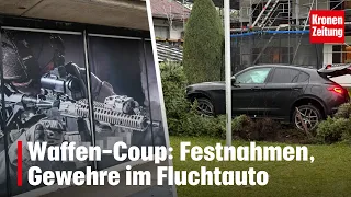 Gun Heist: Arrests Made, Rifles Found in Getaway Car | krone.tv NEWS