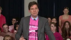 Eby honours heroism of Tumbler Ridge kids while marking Pink Shirt Day
