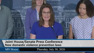 Joint House/Senate Press Conference 7/30/26