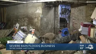 Torrential downpour floods Denver's Squire Lounge