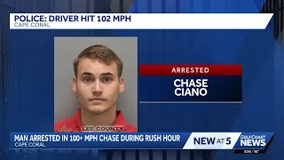 Cape Coral police chase, arrest driver accused of fleeing traffic stop at more than 100 mph
