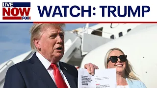 WATCH: Trump speaks to reporters in DC