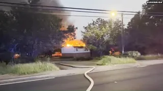 Vacant apartment building destroyed after fire in West Macon on Wednesday night