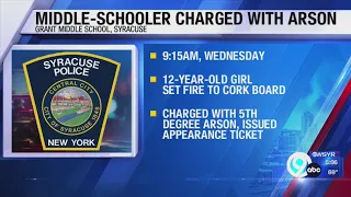 Middle-Schooler charged with arson from Grant Middle School