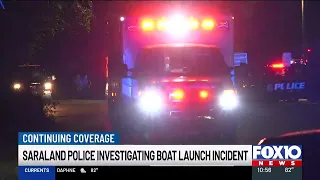 Saraland crews respond to car submerged in water Saturday morning