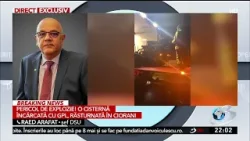 O cisternă cu GPL s-a răsturnat în Ciorani. Oamenii de pe o rază de 1.000 de metri au fost evacuați.