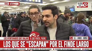 Impresionante éxodo turístico por el fin de semana largo