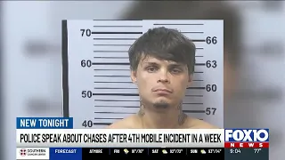 Police speak about chases after 4th Mobile incident in a week
