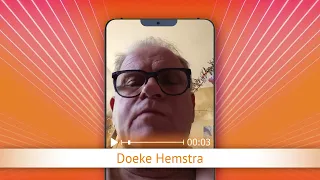 TV Oranje app video message - Doeke Hemstra