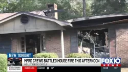 Mobile Fire-Rescue crews battle heavy smoke and fire at blaze on Holly Ridge Circle