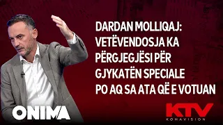 Dardan Molliqaj: Vetëvendosja ka përgjegjësi për Gjykatën Speciale po aq sa ata që e votuan