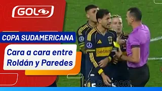 What happened between Wilmar Roldán and Leandro Paredes in the Sudamericana match?