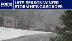 Зимний шторм обрушился на Каскадные горы, ночью объявлено предупреждение о метели | FOX 13 Seattle