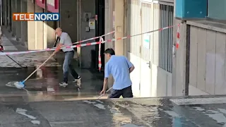 Guasto a tubatura, Largo San Giuseppe allagato. L'acqua invade anche via XII Ottobre