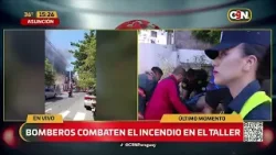 Parte de una estructura se derrumbó sobre una persona