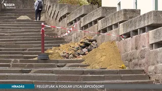 Felújítják a Foglár utcai lépcsősort - 2026.09.23.