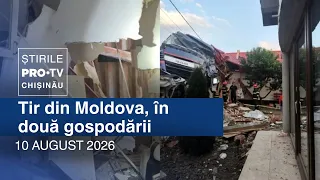 PRO TV News (1:00 PM) | SEMI-TRUCK FROM MOLDOVA CRASHES INTO TWO HOMES