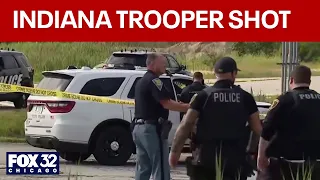 Indiana State Police trooper shot while chasing stolen vehicle in Michigan City; suspect dead