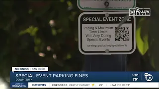 San Diego's special event parking zone issued more than $223,000 in fines from April to July