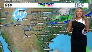 DFW Weather | Cold front brings low rain chances Friday afternoon in 14 day forecast
