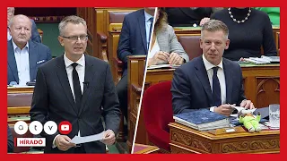 Csendre kellett inteni Magyar Pétert Rétvári Bence felszólalása közben