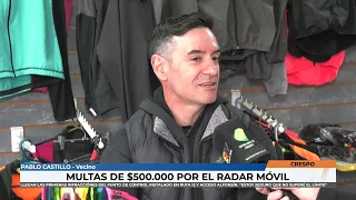 Pablo Castillo - 500,000 peso fines from the mobile speed camera on Acceso Alfonsín and Route 12 ...