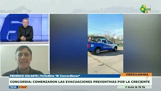 N6 - Federico Gularte - Evacuaron preventivamente a las primeras familias en Concordia