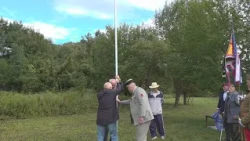 V Aleji legionárov vztýčili slovenskú vlajku