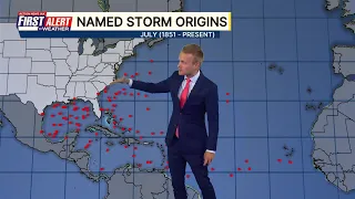 No active storms but watching offshore the southeast U.S. next week