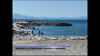 BANNER AGAINST DEGRADATION REMOVED FROM TORRIONE SEASIDE - NEWS REPORT OF 25/07/2026
